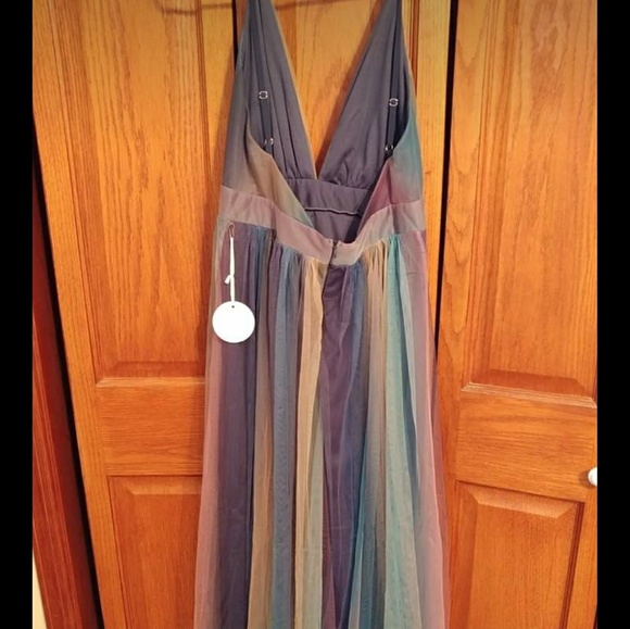 Perfect for Prom~look~Navy/Purple Tulle Dress - Picture 4 of 5
